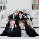 Charger l'image dans la visionneuse de la galerie, BTS Bangtan Boys Blanket Flannel Fleece Throw Kids Room Decoration