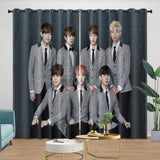 Laden Sie das Bild in den Galerie-Viewer, BTS Bangtan Boys Curtains Blackout Window Drapes Kids Room Decoration