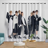 Laden Sie das Bild in den Galerie-Viewer, BTS Bangtan Boys Curtains Blackout Window Drapes Kids Room Decoration