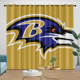 Carica l&#39;immagine nel visualizzatore Galleria, Baltimore Ravens Curtains Blackout Window Drapes