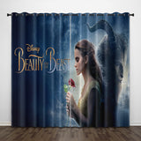 Load image into Gallery viewer, Beauty and the Beast Curtains Pattern Blackout Window Drapes
