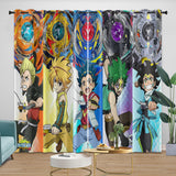 Laden Sie das Bild in den Galerie-Viewer, BeyBlade Burst Curtains Blackout Window Drapes Kids Room Decoration