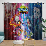Laden Sie das Bild in den Galerie-Viewer, BeyBlade Burst Curtains Blackout Window Drapes Kids Room Decoration