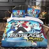 Laden Sie das Bild in den Galerie-Viewer, BeyBlade Burst Duvet Cover Kids Bedding Set Without Filler