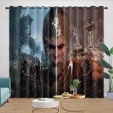 Laden Sie das Bild in den Galerie-Viewer, Black Myth Wukong Vorhänge Blackout Fenster Vorhänge Raumdekoration