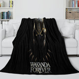 Load image into Gallery viewer, Black Panther Wakanda Forever Blanket Flannel Throw