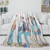 Carica l&#39;immagine nel visualizzatore Galleria, Blue Box Blanket Flannel Fleece Throw Room Decoration