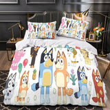 Laden Sie das Bild in den Galerie-Viewer, Bluey Duvet Cover Kids Bedding Set Without Filler