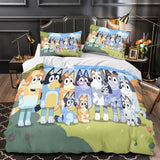 Carica l'immagine nel visualizzatore Galleria, Bluey Duvet Cover Pattern Bedding Set Without Filler