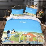 Carica l'immagine nel visualizzatore Galleria, Bluey Duvet Cover Pattern Bedding Set Without Filler
