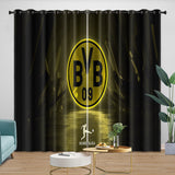 Charger l'image dans la visionneuse de la galerie, Borussia Dortmund Curtains Blackout Window Drapes Kids Room Decoration