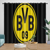 Charger l'image dans la visionneuse de la galerie, Borussia Dortmund Curtains Blackout Window Drapes Kids Room Decoration