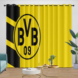 Charger l'image dans la visionneuse de la galerie, Borussia Dortmund Curtains Blackout Window Drapes Kids Room Decoration