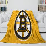 Carica l&#39;immagine nel visualizzatore Galleria, Boston Bruins Blanket Flannel Throw Kids Room Decoration