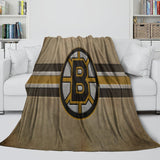 Carica l&#39;immagine nel visualizzatore Galleria, Boston Bruins Blanket Flannel Throw Kids Room Decoration