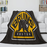 Carica l&#39;immagine nel visualizzatore Galleria, Boston Bruins Blanket Flannel Throw Kids Room Decoration