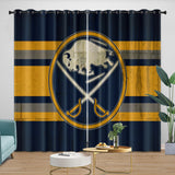 Laden Sie das Bild in den Galerie-Viewer, Buffalo Sabres Curtains Blackout Window Drapes Room Decoration