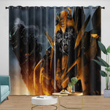Load image into Gallery viewer, Bumblebee Curtains Pattern Blackout Window Drapes Room Decoration