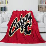 Load image into Gallery viewer, Calgary Flames Blanket Flannel Throw Kids Room Decoration