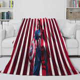 Carica l&#39;immagine nel visualizzatore Galleria, Captain America Brave New World Blanket Flannel Throw Room Decoration