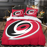 Carica l'immagine nel visualizzatore Galleria, Carolina Hurricanes Bedding Set Quilt Duvet Cover Without Filler