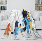 Load image into Gallery viewer, Cartoon Bluey Blanket Pattern Flannel Kids Throw Room Decoration