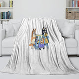 Load image into Gallery viewer, Cartoon Bluey Blanket Pattern Flannel Kids Throw Room Decoration