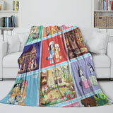 Load image into Gallery viewer, Cartoon Bluey Blanket Pattern Flannel Kids Throw Room Decoration