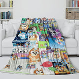Load image into Gallery viewer, Cartoon Bluey Blanket Pattern Flannel Kids Throw Room Decoration