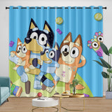 Carica l'immagine nel visualizzatore Galleria, Cartoon Bluey Curtains Pattern Blackout Window Drapes