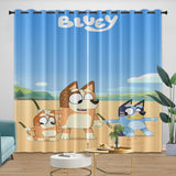 Carica l'immagine nel visualizzatore Galleria, Cartoon Bluey Curtains Pattern Blackout Window Drapes