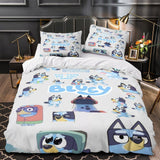 Laden Sie das Bild in den Galerie-Viewer, Cartoon Bluey Duvet Cover Pattern Bedding Set Room Decoration
