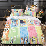 Laden Sie das Bild in den Galerie-Viewer, Cartoon Bluey Duvet Cover Pattern Bedding Set Room Decoration