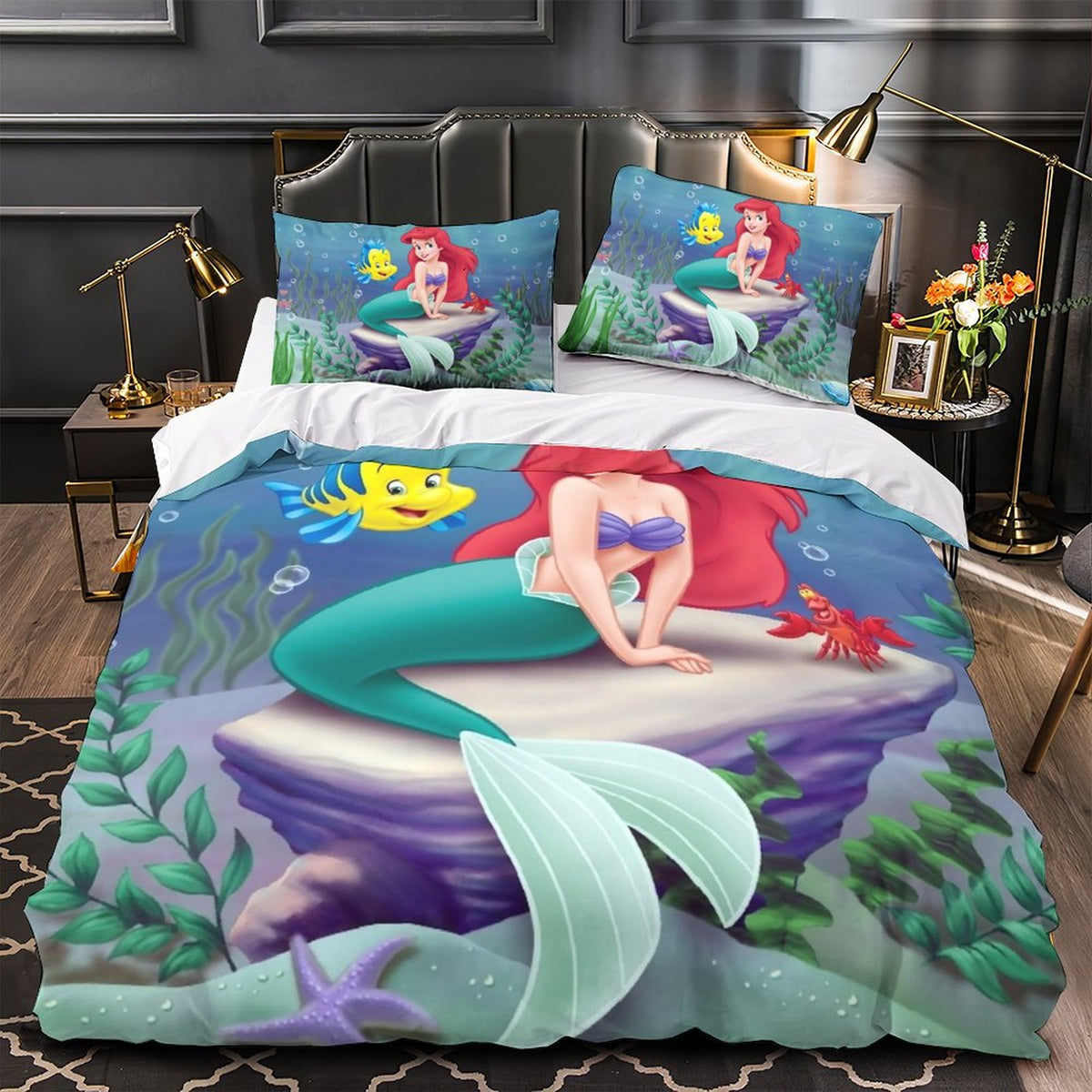 Mermicorno Bedding Jay Franco Disney The Little Mermaid Rainbow