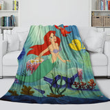 Load image into Gallery viewer, Cartoon The Little Mermaid Blanket Flannel Fleece Throw Room Decoration