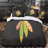 Load image into Gallery viewer, Chicago Blackhawks Bedding Set Quilt Duvet Cover Without Filler
