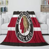 Load image into Gallery viewer, Chicago Blackhawks Blanket Flannel Throw Kids Room Decoration