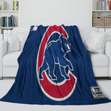 Charger l'image dans la visionneuse de la galerie, Chicago Cubs Blanket Flannel Throw Room Decoration