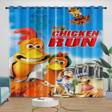 Charger l'image dans la visionneuse de la galerie, Chicken Run Curtains Pattern Blackout Window Drapes