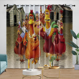 Charger l'image dans la visionneuse de la galerie, Chicken Run Curtains Pattern Blackout Window Drapes