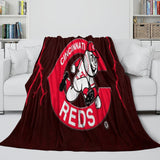 Laden Sie das Bild in den Galerie-Viewer, Cincinnati Reds Blanket Flannel Throw Room Decoration