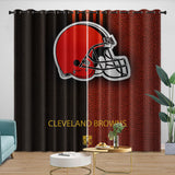 Load image into Gallery viewer, Cleveland Browns Curtains Blackout Window Drapes Room Decoration