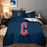 Charger l&#39;image dans la visionneuse de la galerie, Cleveland Guardians Bedding Set Quilt Cover Without Filler