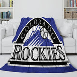 Load image into Gallery viewer, Colorado Rockies Blanket Flannel Throw Room Decoration
