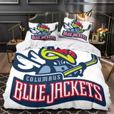 Load image into Gallery viewer, Columbus Blue Jackets Bedding Set Quilt Duvet Cover Without Filler