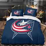 Load image into Gallery viewer, Columbus Blue Jackets Bedding Set Quilt Duvet Cover Without Filler