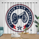 Charger l'image dans la visionneuse de la galerie, Columbus Blue Jackets Curtains Blackout Window Drapes Room Decoration