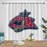 Charger l'image dans la visionneuse de la galerie, Columbus Blue Jackets Curtains Blackout Window Drapes Room Decoration