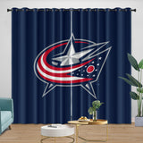 Charger l'image dans la visionneuse de la galerie, Columbus Blue Jackets Curtains Blackout Window Drapes Room Decoration