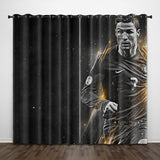 Load image into Gallery viewer, Cristiano Ronaldo CR7 Curtains Pattern Blackout Window Drapes